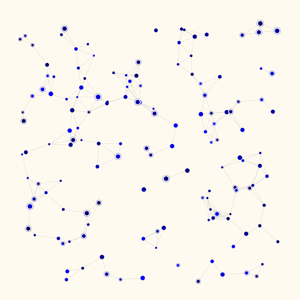 Super-Connected Generative Art by God Is A Mathematician