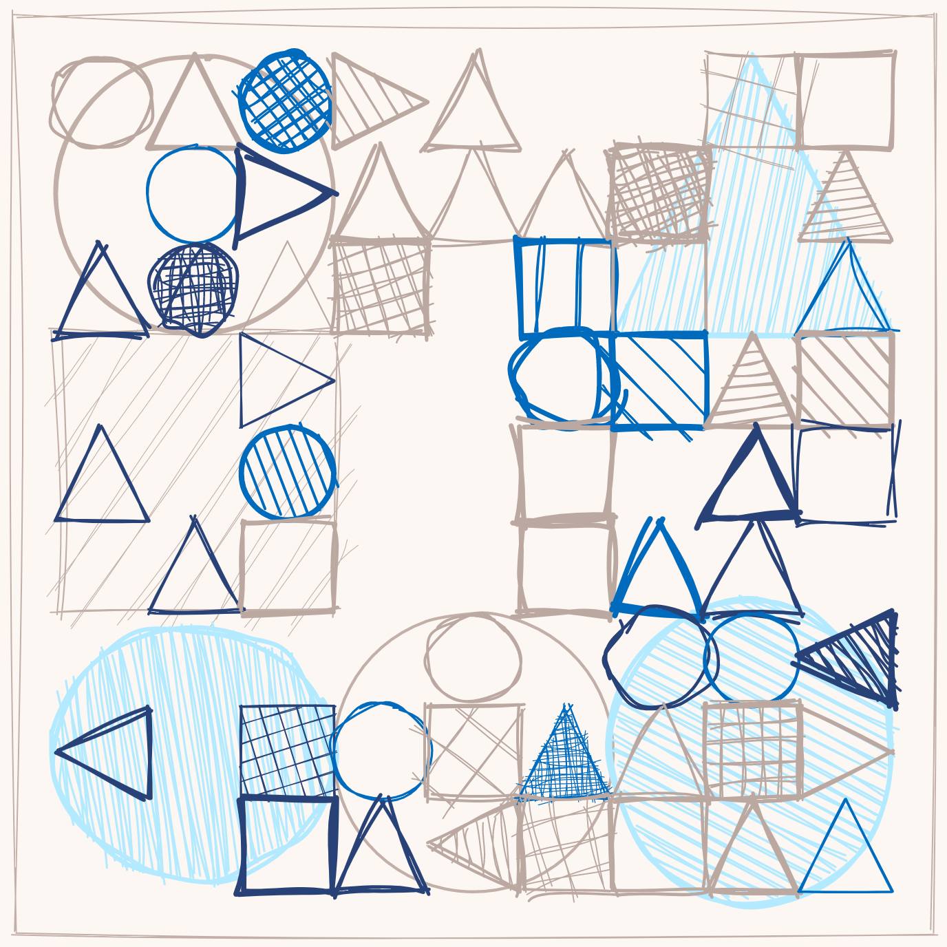 More Sketches of a Drunk Generative Art by God Is A Mathematician